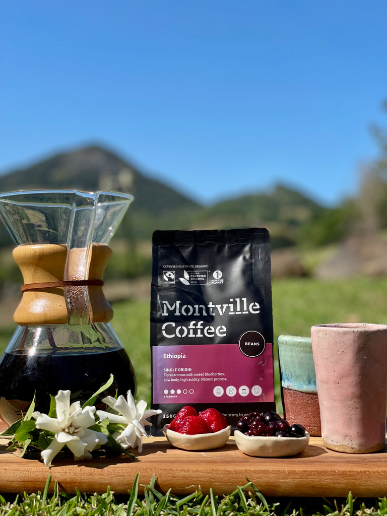 Montville Coffee's natural processed Ethiopia Djimmah single origin coffee