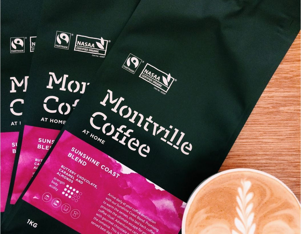 The progression of the Montville Coffee Label over the past two decades