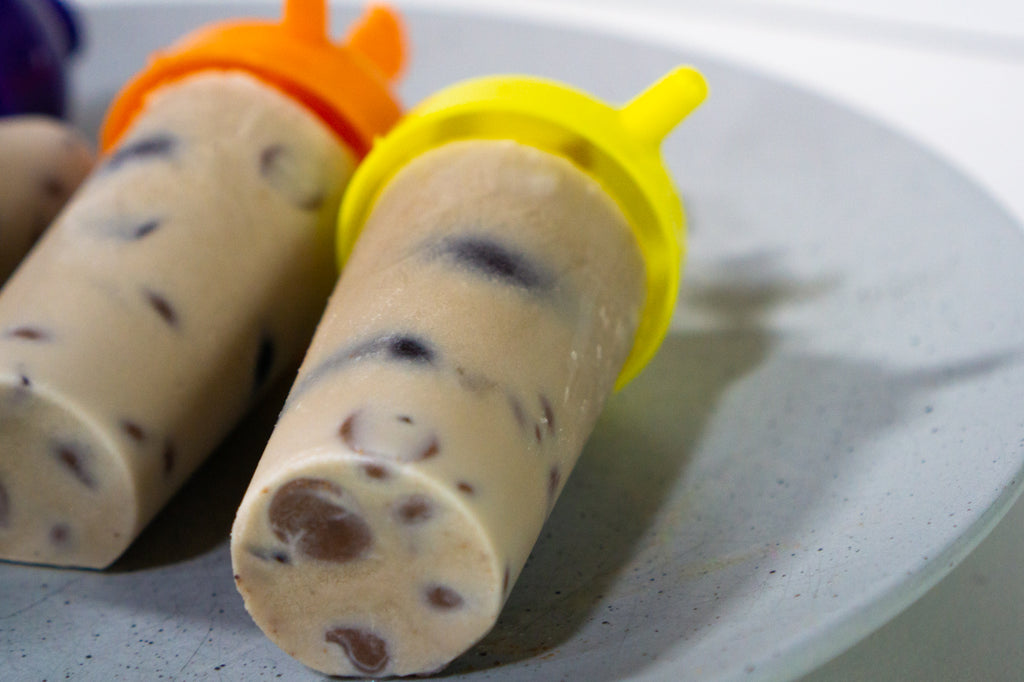 Cold Brew, Cherry & Choc Chip Popsicles