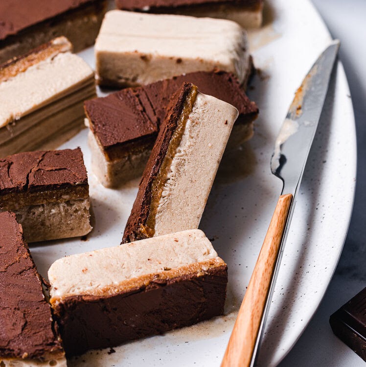 Caramel Coffee Ice Cream Bars