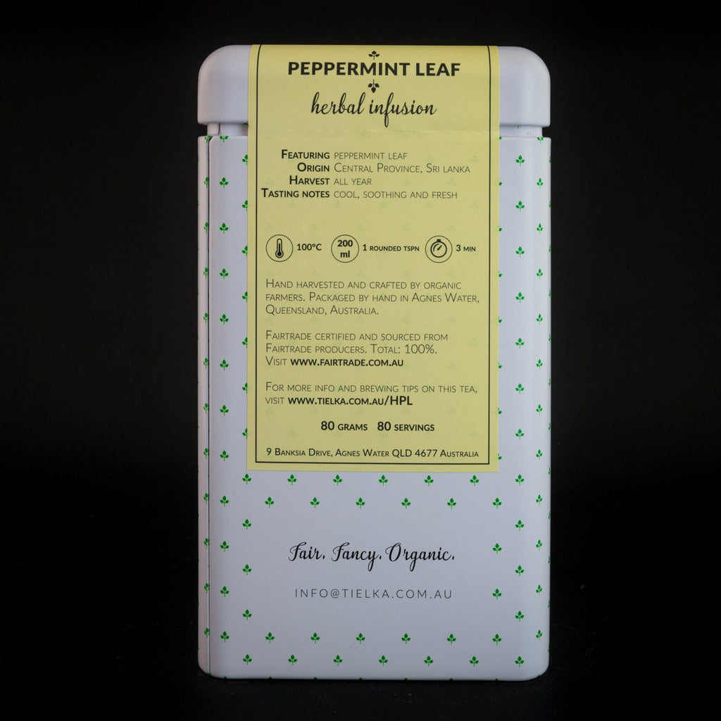 Peppermint Leaf Herbal Infusion - Tin back