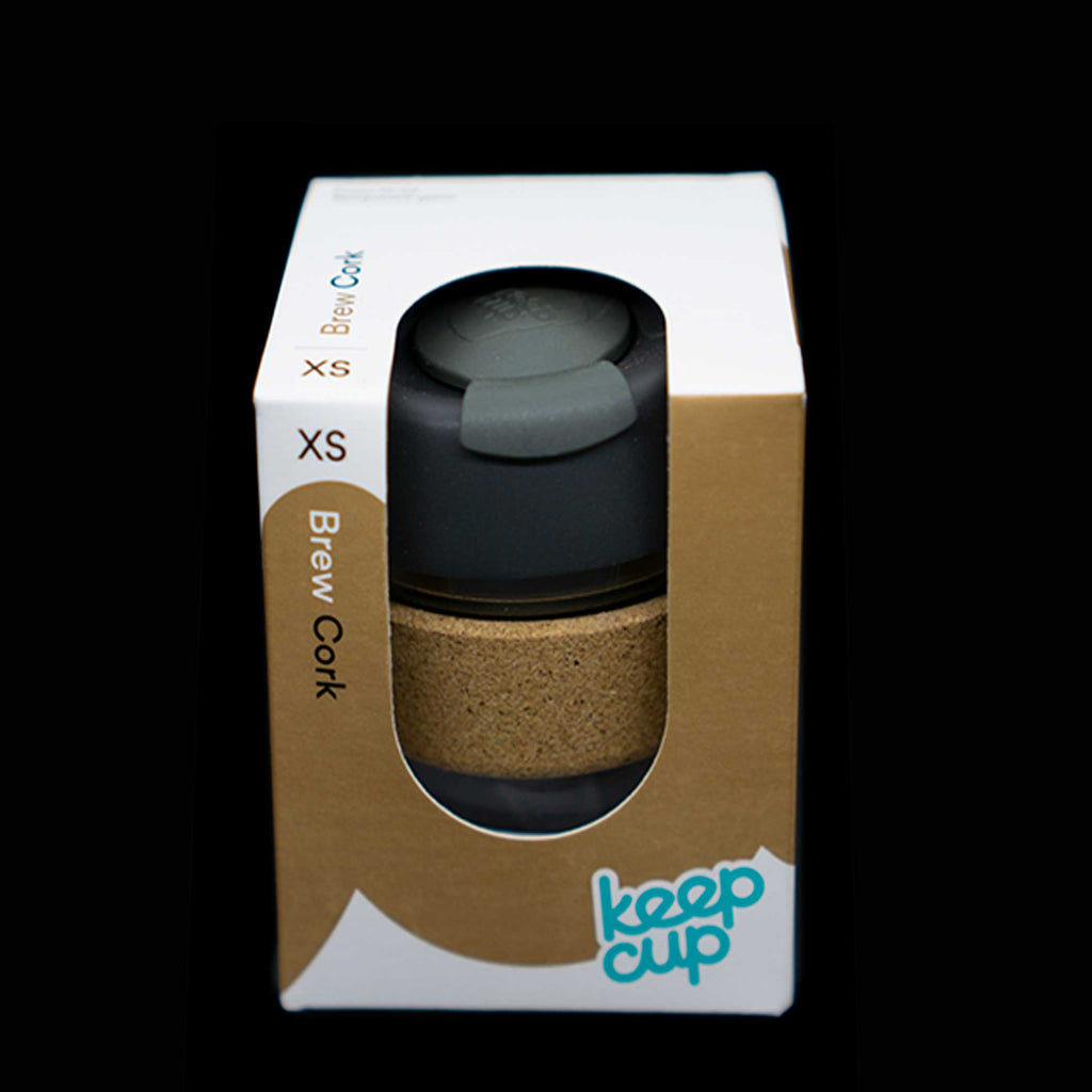 Glass KeepCup - cork neutrals 6oz