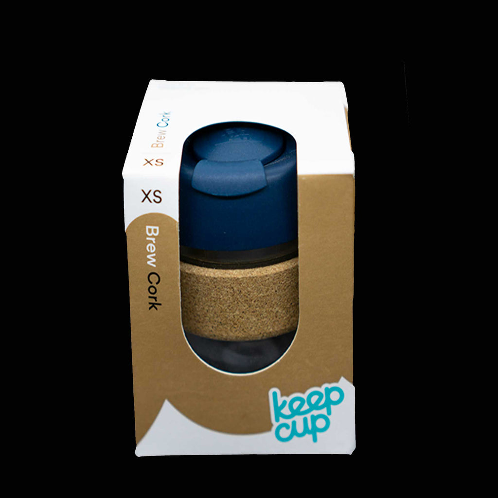 Glass KeepCup - cork blues 6oz