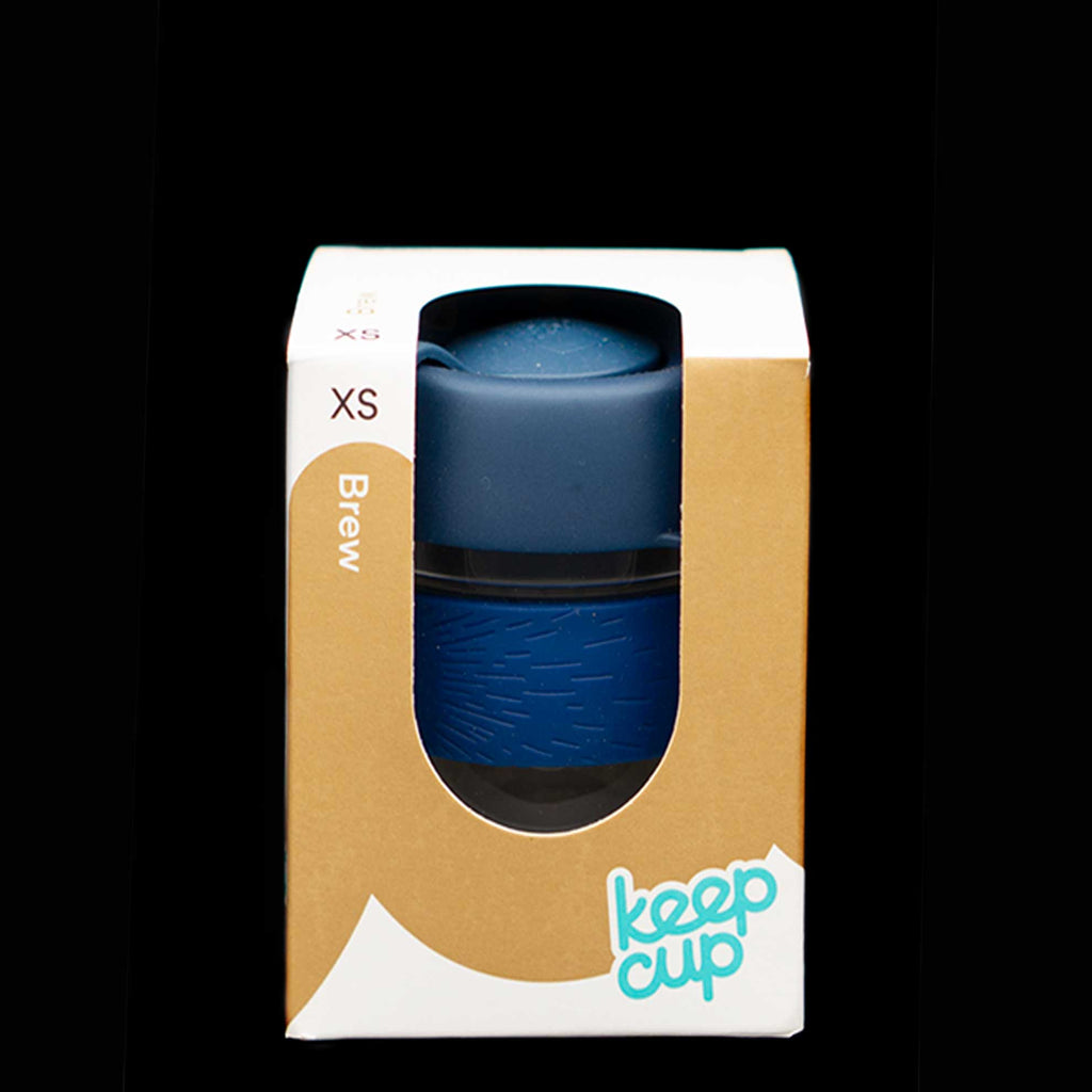 Glass KeepCup - silicone blues 6oz